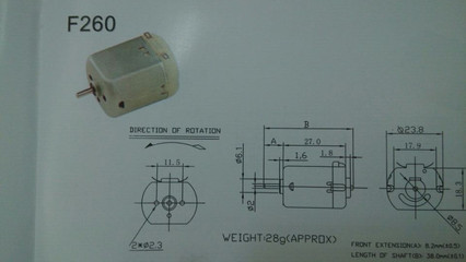 F260微型直流电机 玩具马达的优选之选